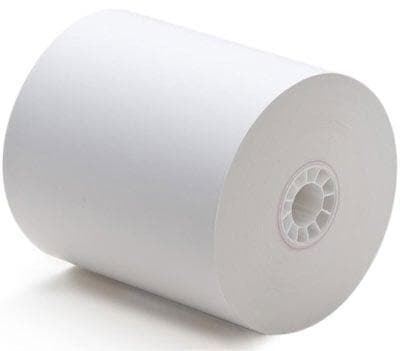 3 1/8 x 230 thermal receipt paper roll — BPA-free, 55 GSM